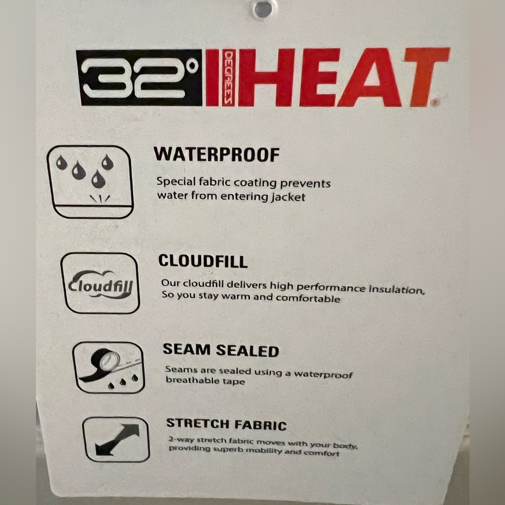 NWT 32 Heat Winter coat. - Picture 4 of 5